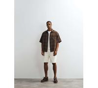 Lacoste - Bermuda in denim écru-Neutro XS
