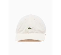 LACOSTE - Berretto avorio con mini logo per uomo