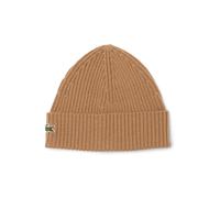 Czapka zimowa Lacoste Unisex Ribbed Wool Beanie - brown - Marrone