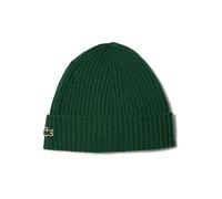 Czapka zimowa Lacoste Unisex Ribbed Wool - Verde