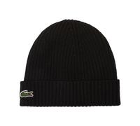CAPPELLO BERRETTO LACOSTE IN LANA SPAZZOLATA A COSTINE - RB0001-00-031 col. nero