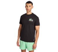 Lacoste Big Croc Graphic Uomo - Magliette Nero - Taglia L - Jersey di cotone Black L