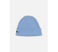 Czapka zimowa Lacoste Unisex Ribbed Wool Beanie - blue - Blu