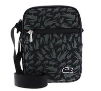 LACOSTE borsa a tracolla Flat Crossover Bag S Camo Croc Noir