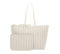 LACOSTE borsa a tracolla Shopping Bag L Mono Bone White Taupe