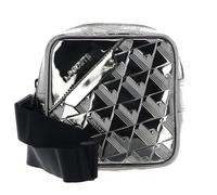 LACOSTE borsa da sera The Blend Square Crossover Bag Silver Black