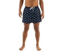 Costume da bagno Lacoste Monogram Crocodile blu navy verde - XL