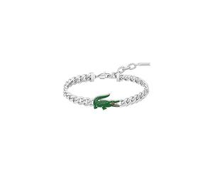 Lacoste Braccialetto a catena da uomo Collezione ARTHOR in Acciaio Inossidabile, Argento Silver