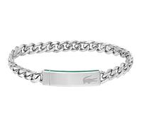 Lacoste Braccialetto a catena da uomo Collezione BASELINE disponibile in versione nera o argento
