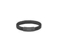 Lacoste Braccialetto in pelle da uomo Collezione ROKEL Nero - 2040285