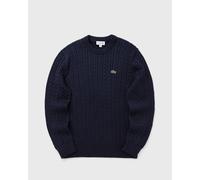 Lacoste Cable Knit Cotton Sweater men Pullovers blue in taglia:L