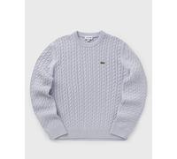 Lacoste Cable Knit Cotton Sweater men Pullovers blue in taglia:XL