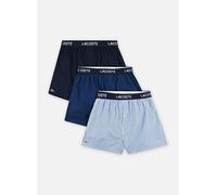 Boxer sportivi da uomo Lacoste Cotton Poplin 3P - blue navy/blue - Blu (L)