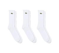 Lacoste - Calzini a coste con patch logo - - Underwear - Uomo - Bianco - S