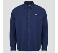 Lacoste Camicia a maniche lunghe Chemise en flanelle de coton regular fit in Marine IT 48
