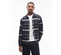 Lacoste - Camicia a quadri blu navy e bianca 41-43