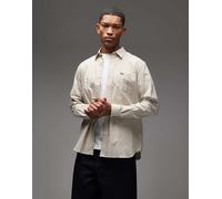 Lacoste - Camicia beige a quadri-Neutro 34