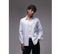 Lacoste - Camicia blu e bianca a righe 44-46