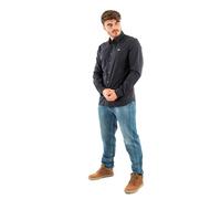 Lacoste Camicia da uomo slim fit in popeline di cotone elasticizzato, blu, 42