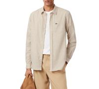 Lacoste camicia in fantasia scozzese panna beige 40