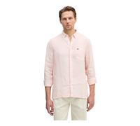 Lacoste - Camicia a Righe in Lino Regular Fit - - Shirts - Uomo - Rosa - 3XL