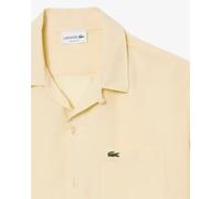 Lacoste - Camicia in Lino Vestibilità Rilassata - - Shirts - Uomo - Beige - 2XL