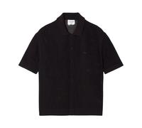 Lacoste - Camicia in maglia traforata effetto coccodrillo - - Shirts - Uomo - Marrone - M