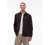 Lacoste - Camicia marrone con tasca 38-40