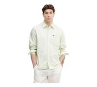 Lacoste - Camicia Oxford a Righe Regular Fit - - Shirts - Uomo - Verde - 4XL