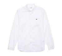 Lacoste - Camicia Semplice in Cotone con Bottoni in Madreperla - - Shirts - Uomo - Bianco - 2XL