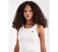 Lacoste - Canotta bianca a coste-Bianco M