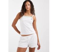Lacoste - Canotta bianca con profili a contrasto-Bianco 38-40