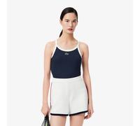 Top da tennis da donna Lacoste Sport Ultra Dry Ribbed Knit Tank - navy blue/white - Blu (L)