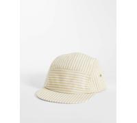 Lacoste - Cappellino beige a righe con 5 pannelli-Neutro M