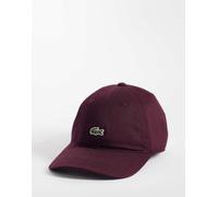 Lacoste cappellino con logo essenziale bordeaux-Rosso One Size