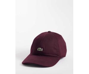 Lacoste cappellino con logo essenziale bordeaux-Rosso One Size