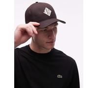 Lacoste - Cappellino marrone con logo S