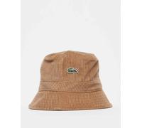 Lacoste - Cappello da pescatore in velluto a coste marrone One Size