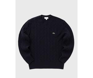 Lacoste CARDED WOOL CREW NECK SWEATER men Pullovers blue in taglia:S