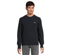 Lacoste Carded Wool Crew Neck Sweater Pullover, Blu Marino, S Uomo