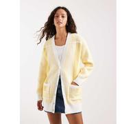 Lacoste - Cardigan premium oversize giallo ispirato al tennis 44-46