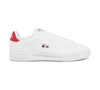 Scarpe Lacoste Carnaby Cup Leather bianco puro rosso - 44.5