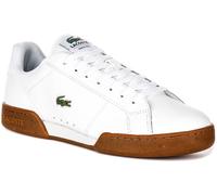 Lacoste Carnaby Cup Sma Perforated Trainer Da Uomo In Bianco Gomma EU 41-46