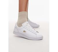 Lacoste - Carnaby Set - Sneakers in pelle bianche con logo-Bianco 40.5