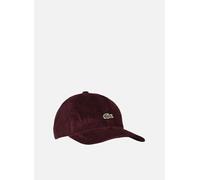 Lacoste - Casquette ajustable en velours Bordeaux - Cappellino T.U Bordeaux