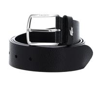 LACOSTE cintura Elegance Grained Leather Belt W110 Noir