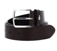 LACOSTE cintura Elegance Grained Leather Belt W85 Marron