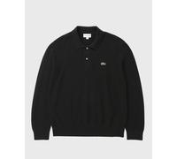 Lacoste Polo a maniche lunghe in maglia Lacoste Classic Fit medium Nero