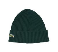 Czapka zimowa Lacoste Unisex Ribbed Wool - green - Verde