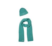 Lacoste Cofanetto berretto e sciarpa in lana a costine chinée Ref Q44 verde